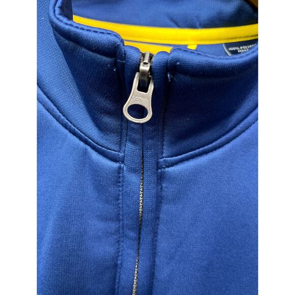 Chaps‎ Sweater Jacket Mens XXL blue 1/4 zip pullover pockets Golf Casual - Picture 6 of 8